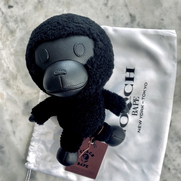 Coach × BAPE Collectible Leather Shearling Doll - Picture 1 of 4